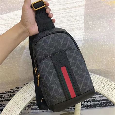 mens gucci chest bag|Gucci men's bags shop online.